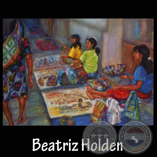 NATIVAS OFRECIENDO SUS PRODUCTOS EN CALLE PALMA, 2009 - Obra de BEATRÍZ HOLDEN